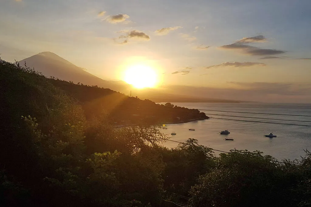 Bali Amed Gunung Agung Sunset